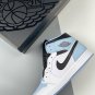jordan 1 mid whiteice blue-black dv1308-104