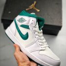 jordan 1 mid whitemystic green on