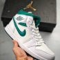 jordan 1 mid whitemystic green on