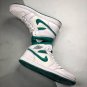 jordan 1 mid whitemystic green on