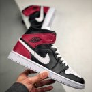 jordan 1 mid wmns blackwhite-noble red