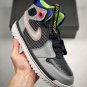 jordan 1 react black grey green blue pink