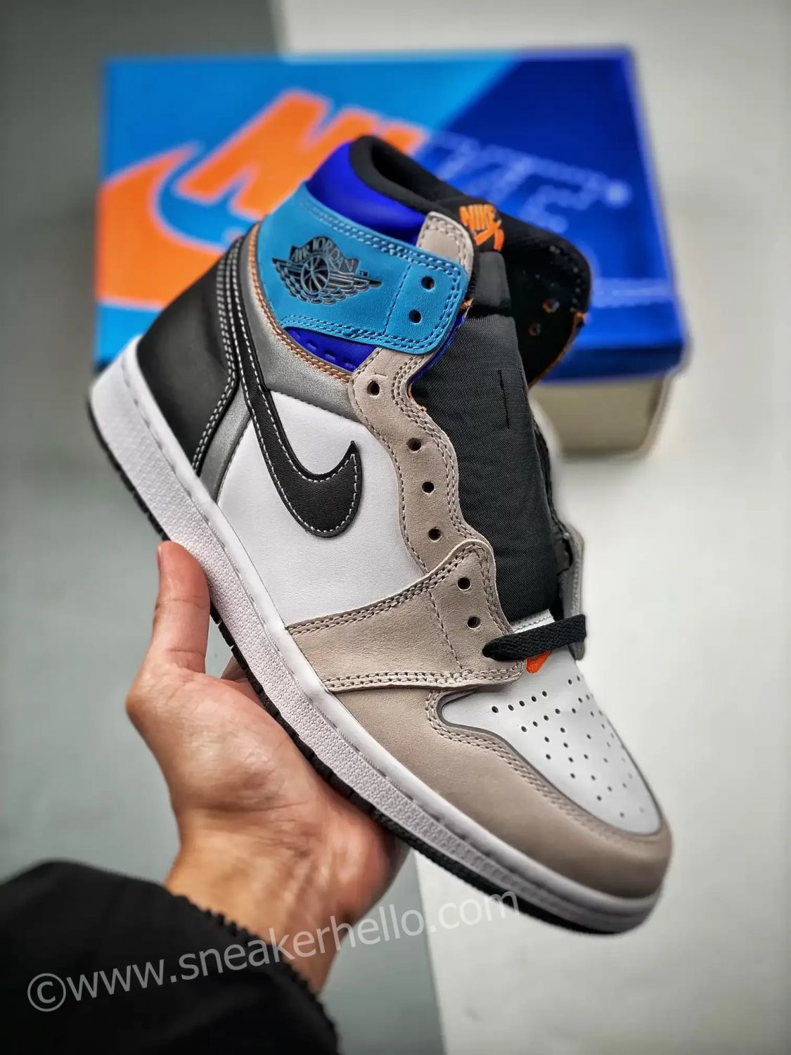 jordan 1 retro high og &acirc;��prototype&acirc;�� whitetotal orange-multi-color