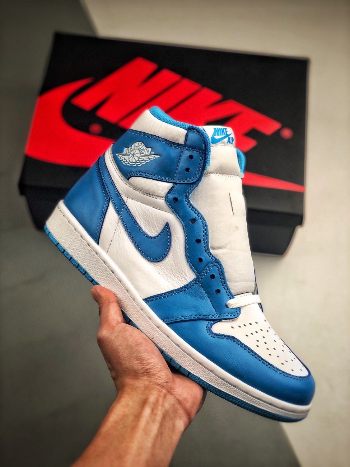 jordan 1 retro high og &Atilde;&cent;&Acirc;�&Acirc;�unc&Atilde;&cent;&Acirc;�&Acirc;� dark powder bluewhite on