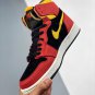 jordan 1 zoom comfort blackchile red-white-university gold