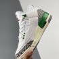 jordan 3 whitelucky green-varsity red-cement grey-sail