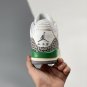 jordan 3 whitelucky green-varsity red-cement grey-sail