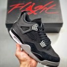 jordan 4 âblack canvasâ blacklight steel grey-white-fire red