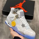 jordan 4 âlaserâ whitechrome-metallic silver on