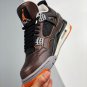 jordan 4 sailblack-starfish-light smoke grey