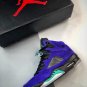 jordan 5 &acirc;��alternate grape&acirc;�� grape iceblack-clear-new emerald