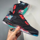 jordan 5 retro low blackbright crimson-beta blue