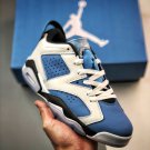 jordan 6 low white university blue