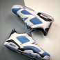 jordan 6 low white university blue