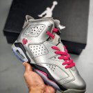 jordan 6 retro gs ‘valentines day’ metallic silvervivid pink-black