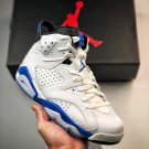 jordan 6 retro whitesport blue-black 384664-107
