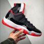 jordan 11 retro low &acirc;��bred&acirc;�� blacktrue red-white