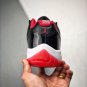 jordan 11 retro low &acirc;��bred&acirc;�� blacktrue red-white