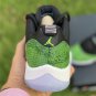 jordan 11 retro low blacknightshade-white-volt ice
