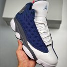 jordan 13 âflintâ navyflint grey-white-university blue on