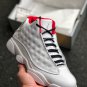 jordan 13 &Atilde;&cent;&Acirc;�&Acirc;�history of flight&Atilde;&cent;&Acirc;�&Acirc;� whitemetallic silver-university red on