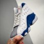jordan 13 whitefire red-french blue-light steel grey 414571-164