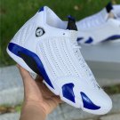 jordan 14 whitehyper royal-black 487471-104 on