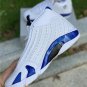 jordan 14 whitehyper royal-black 487471-104 on