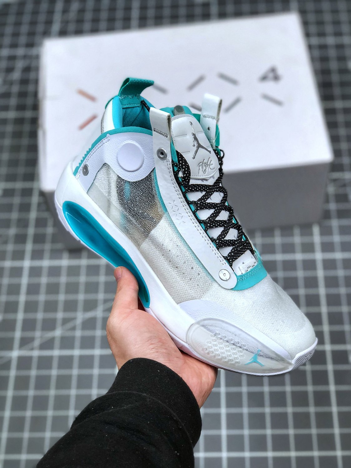 jordan 34 &Atilde;&cent;&Acirc;�&Acirc;�snow leopard&Atilde;&cent;&Acirc;�&Acirc;� whiteaurora-metallic silver on