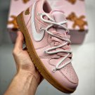customjordan 1 low arctic pinkwhite-gum light brown