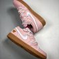 customjordan 1 low arctic pinkwhite-gum light brown