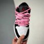 customjordan 1 low white black pink