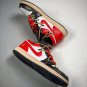 customjordan 1 low white black red