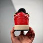 customjordan 1 low white black red
