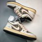 customjordan 1 low white brown