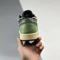 customjordan 1 low white green black