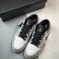 customjordan 1 low white grey black