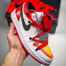 customjordan 1 low white gym red