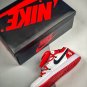 customjordan 1 low white gym red