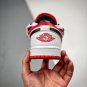 customjordan 1 low white university red black