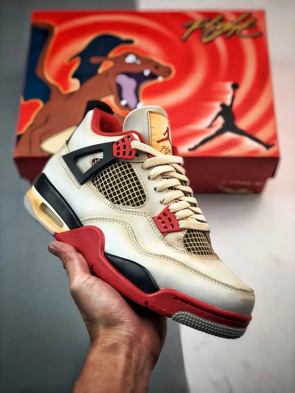 customjordan 4 &acirc;��fire red&acirc;��