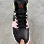 glow in the darkjordan 1 mid gs pink yellow crimson