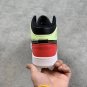 glow in the darkjordan 1 mid gs pink yellow crimson