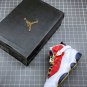 jordan 6 rings whitewheat-varsity red-midnight navy