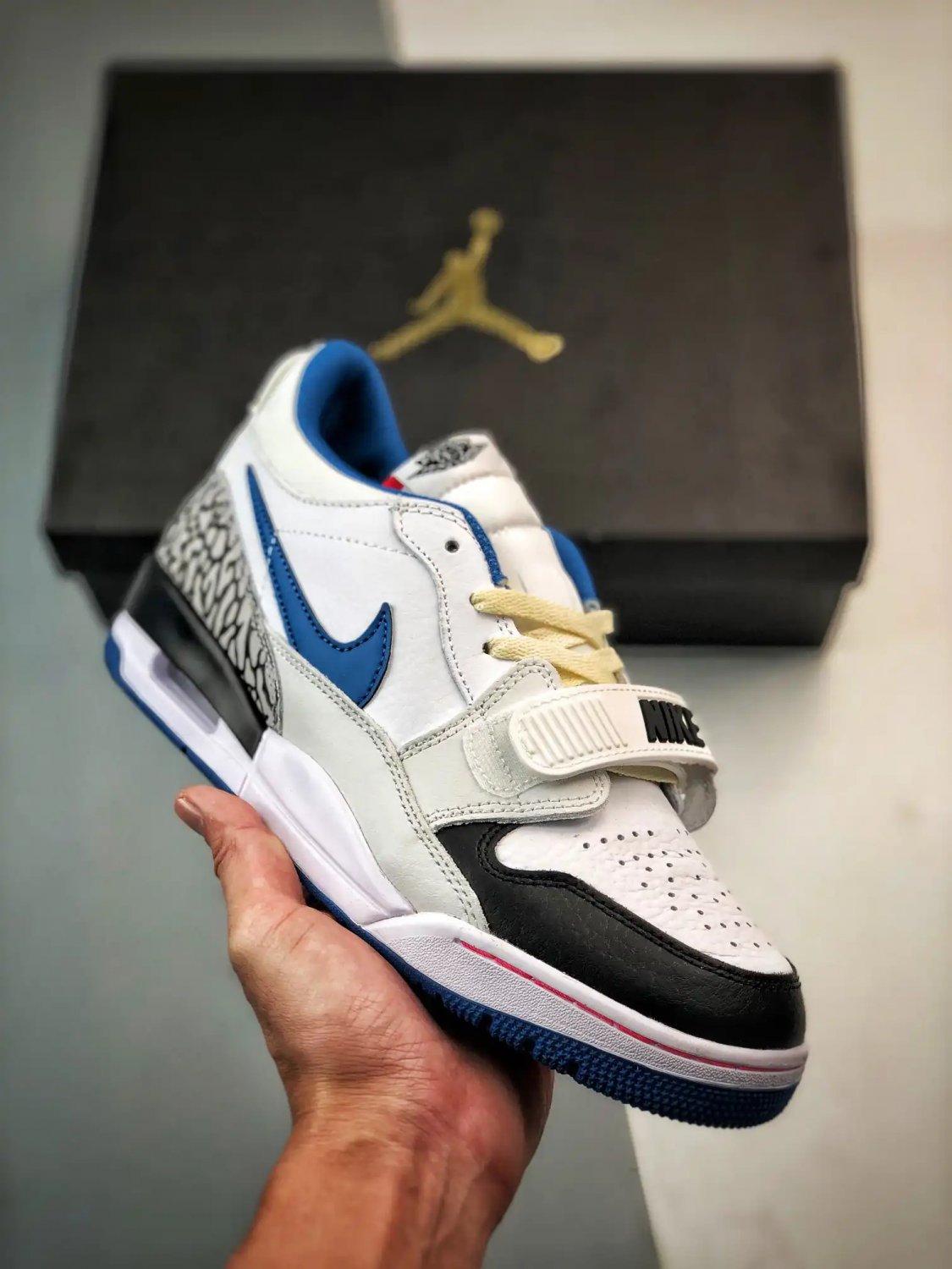 jordan legacy 312 low &acirc;��white grey blue&acirc;�� fv8117-141