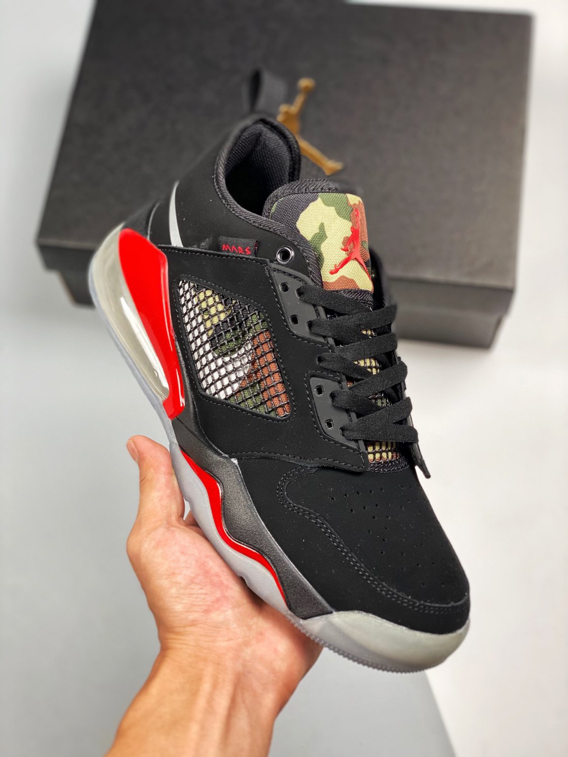 jordan mars 270 low &Atilde;&cent;&Acirc;�&Acirc;�camo&Atilde;&cent;&Acirc;�&Acirc;� black red ck1196-008