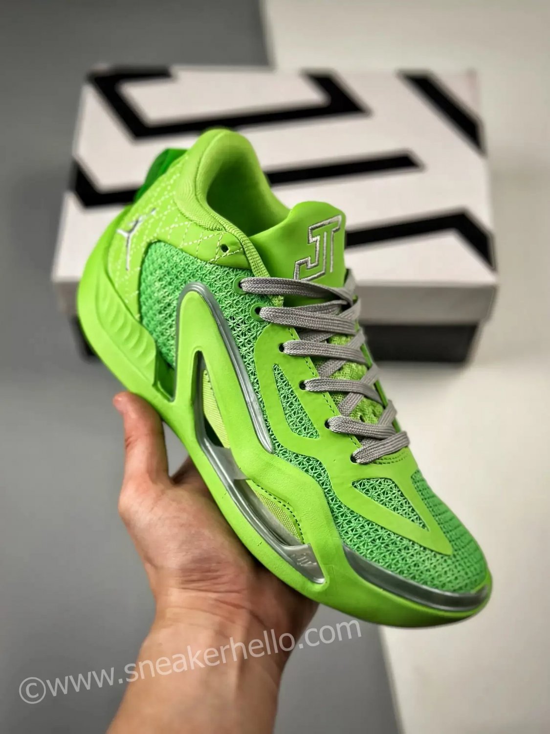 jordan tatum 1 lime green volt