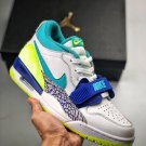 just don x jordan legacy 312 low whiteultramarine-neon yellow