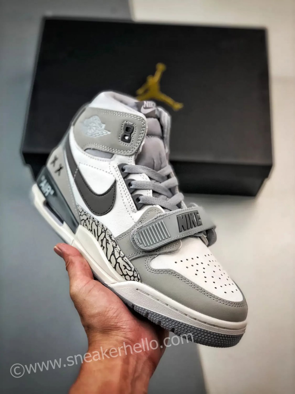 kaws x jordan legacy 312 custom white black grey