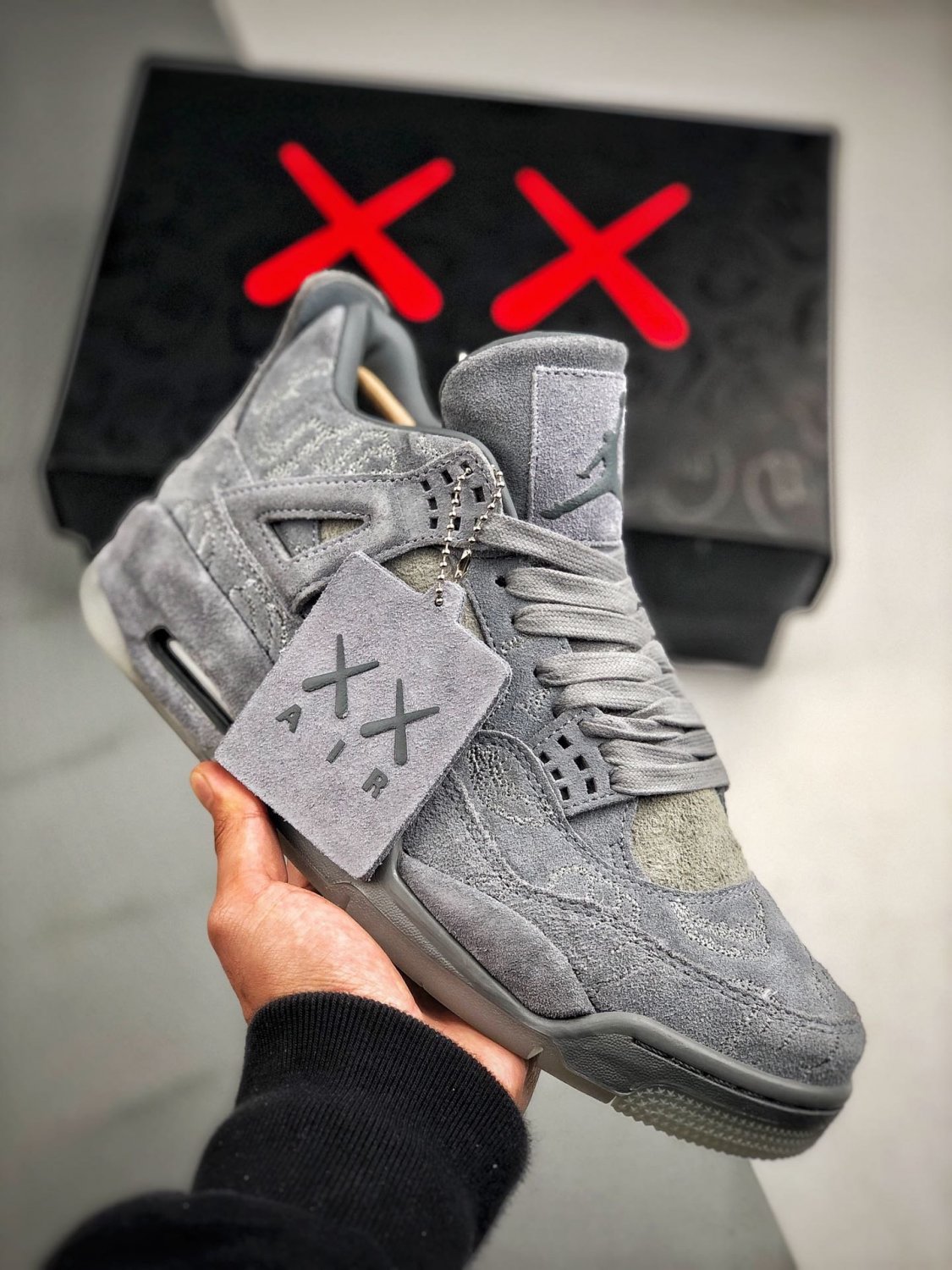 kaws xjordan 4 cool greywhite 930155-003
